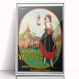 Amaro Valsesia Vintage Poster: Retro Advertising Wall Art Print