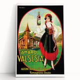Amaro Valsesia Vintage Poster: Retro Advertising Wall Art Print