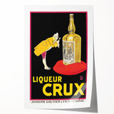 Vintage Crux Poster: Retro Cognac Advertising Wall Art