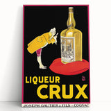 Vintage Crux Poster: Retro Cognac Advertising Wall Art