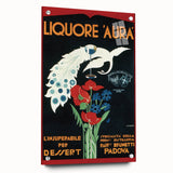 Vintage Aura Poster: Retro Liqueur Advertising Wall Art