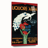 Vintage Aura Poster: Retro Liqueur Advertising Wall Art