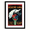 Vintage Aura Poster: Retro Liqueur Advertising Wall Art