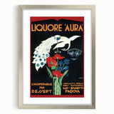 Vintage Aura Poster: Retro Liqueur Advertising Wall Art