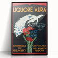 Vintage Aura Poster: Retro Liqueur Advertising Wall Art