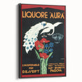Vintage Aura Poster: Retro Liqueur Advertising Wall Art