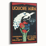 Vintage Aura Poster: Retro Liqueur Advertising Wall Art