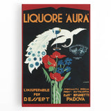 Vintage Aura Poster: Retro Liqueur Advertising Wall Art