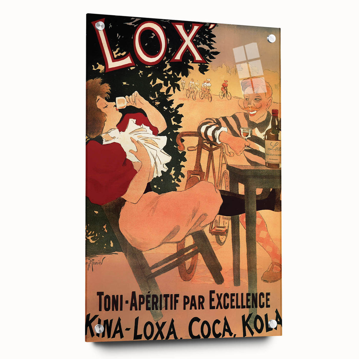 Vintage Lox Poster: Retro Liqueur Advertising Wall Art