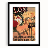 Vintage Lox Poster: Retro Liqueur Advertising Wall Art