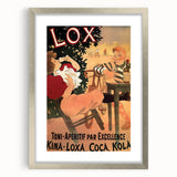 Vintage Lox Poster: Retro Liqueur Advertising Wall Art