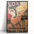 Vintage Lox Poster: Retro Liqueur Advertising Wall Art