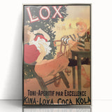 Vintage Lox Poster: Retro Liqueur Advertising Wall Art
