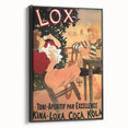 Vintage Lox Poster: Retro Liqueur Advertising Wall Art