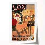Vintage Lox Poster: Retro Liqueur Advertising Wall Art