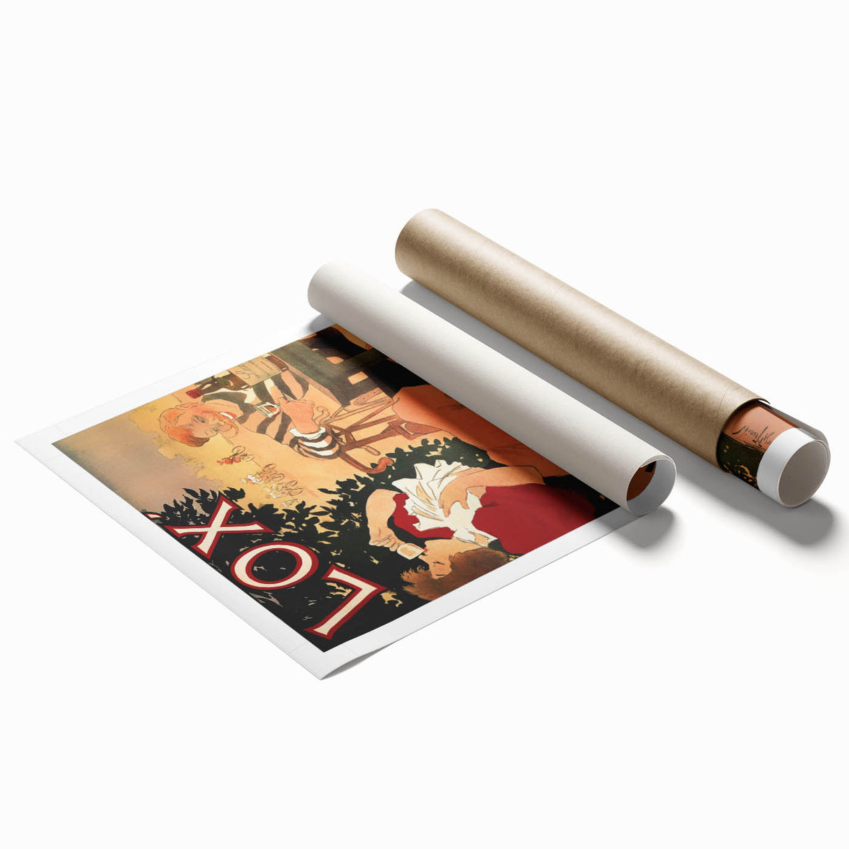 Vintage Lox Poster: Retro Liqueur Advertising Wall Art