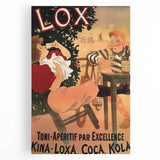 Vintage Lox Poster: Retro Liqueur Advertising Wall Art