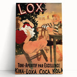 Vintage Lox Poster: Retro Liqueur Advertising Wall Art