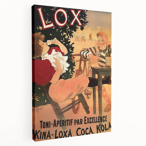Vintage Lox Poster: Retro Liqueur Advertising Wall Art