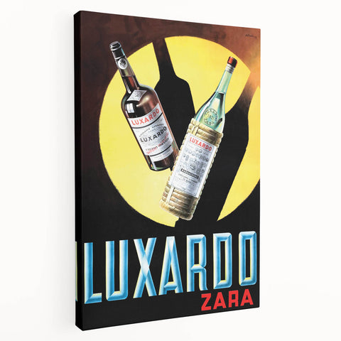 Vintage Luxardo Poster: Retro Liqueur Advertising Wall Art