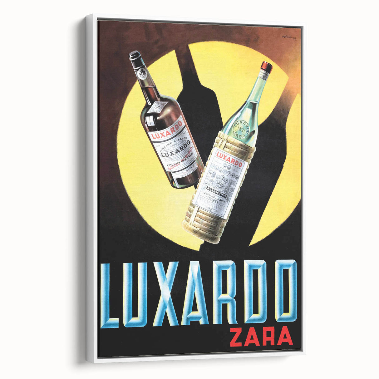 Vintage Luxardo Poster: Retro Liqueur Advertising Wall Art