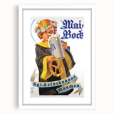 Vintage Mai-Bock Poster: Retro Beer Advertising Wall Art