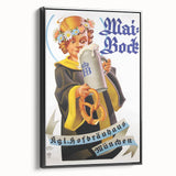 Vintage Mai-Bock Poster: Retro Beer Advertising Wall Art