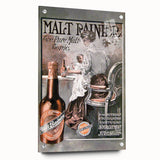 Vintage Malt Rainier Poster: Retro Advertising Wall Art