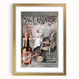 Vintage Malt Rainier Poster: Retro Advertising Wall Art
