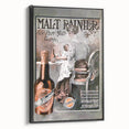 Vintage Malt Rainier Poster: Retro Advertising Wall Art