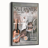 Vintage Malt Rainier Poster: Retro Advertising Wall Art