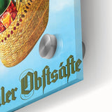 Vintage Märvoiler Obstsäfte Poster: Retro Beverage Advertising Art