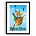 Vintage Märvoiler Obstsäfte Poster: Retro Beverage Advertising Art