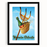 Vintage Märvoiler Obstsäfte Poster: Retro Beverage Advertising Art
