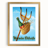 Vintage Märvoiler Obstsäfte Poster: Retro Beverage Advertising Art