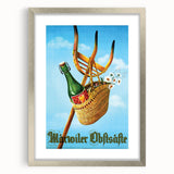 Vintage Märvoiler Obstsäfte Poster: Retro Beverage Advertising Art