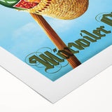 Vintage Märvoiler Obstsäfte Poster: Retro Beverage Advertising Art