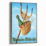 Vintage Märvoiler Obstsäfte Poster: Retro Beverage Advertising Art