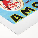 AMOS Pils Beer Poster: Retro King Advertising Wall Art