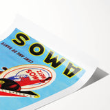 AMOS Pils Beer Poster: Retro King Advertising Wall Art