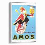 AMOS Pils Beer Poster: Retro King Advertising Wall Art