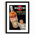 Vintage Martini Vermouth Poster: Retro Advertising Wall Art