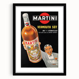 Vintage Martini Vermouth Poster: Retro Advertising Wall Art