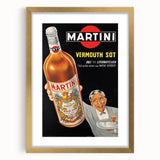 Vintage Martini Vermouth Poster: Retro Advertising Wall Art