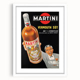 Vintage Martini Vermouth Poster: Retro Advertising Wall Art