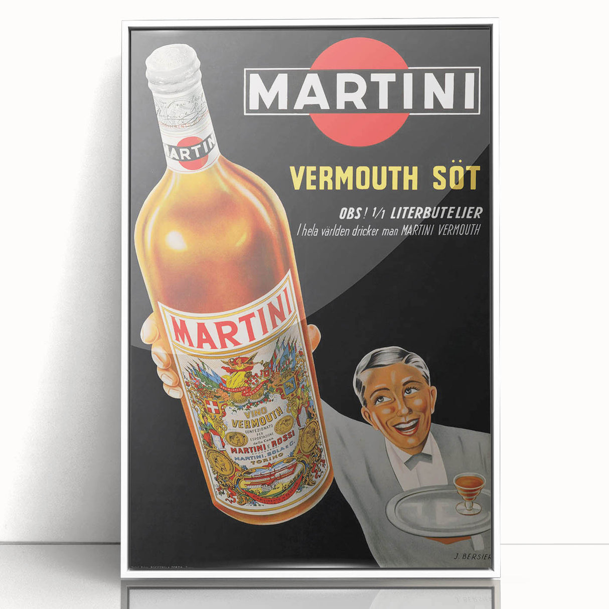 Vintage Martini Vermouth Poster: Retro Advertising Wall Art