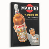 Vintage Martini Vermouth Poster: Retro Advertising Wall Art
