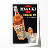 Vintage Martini Vermouth Poster: Retro Advertising Wall Art