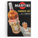 Vintage Martini Vermouth Poster: Retro Advertising Wall Art