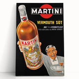 Vintage Martini Vermouth Poster: Retro Advertising Wall Art